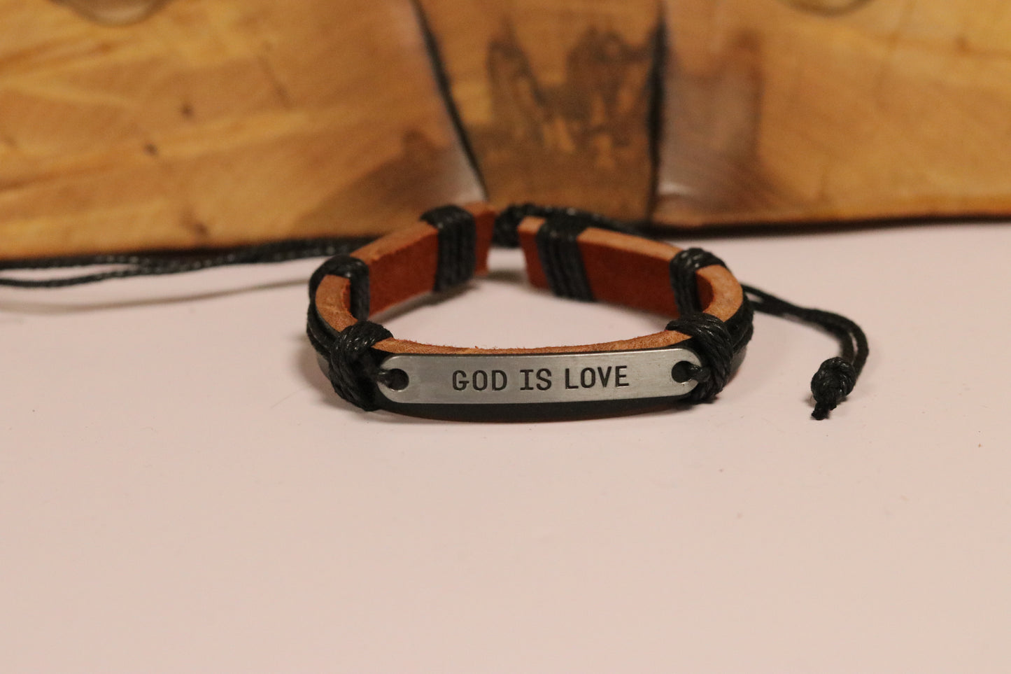 Leather Message Bracelets – Adjustable Fit