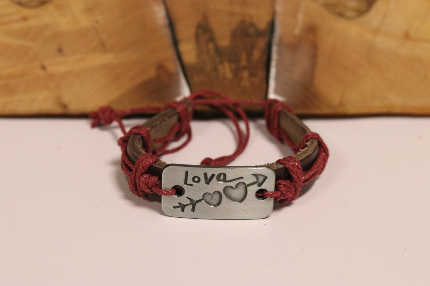Leather Message Bracelets – Adjustable Fit