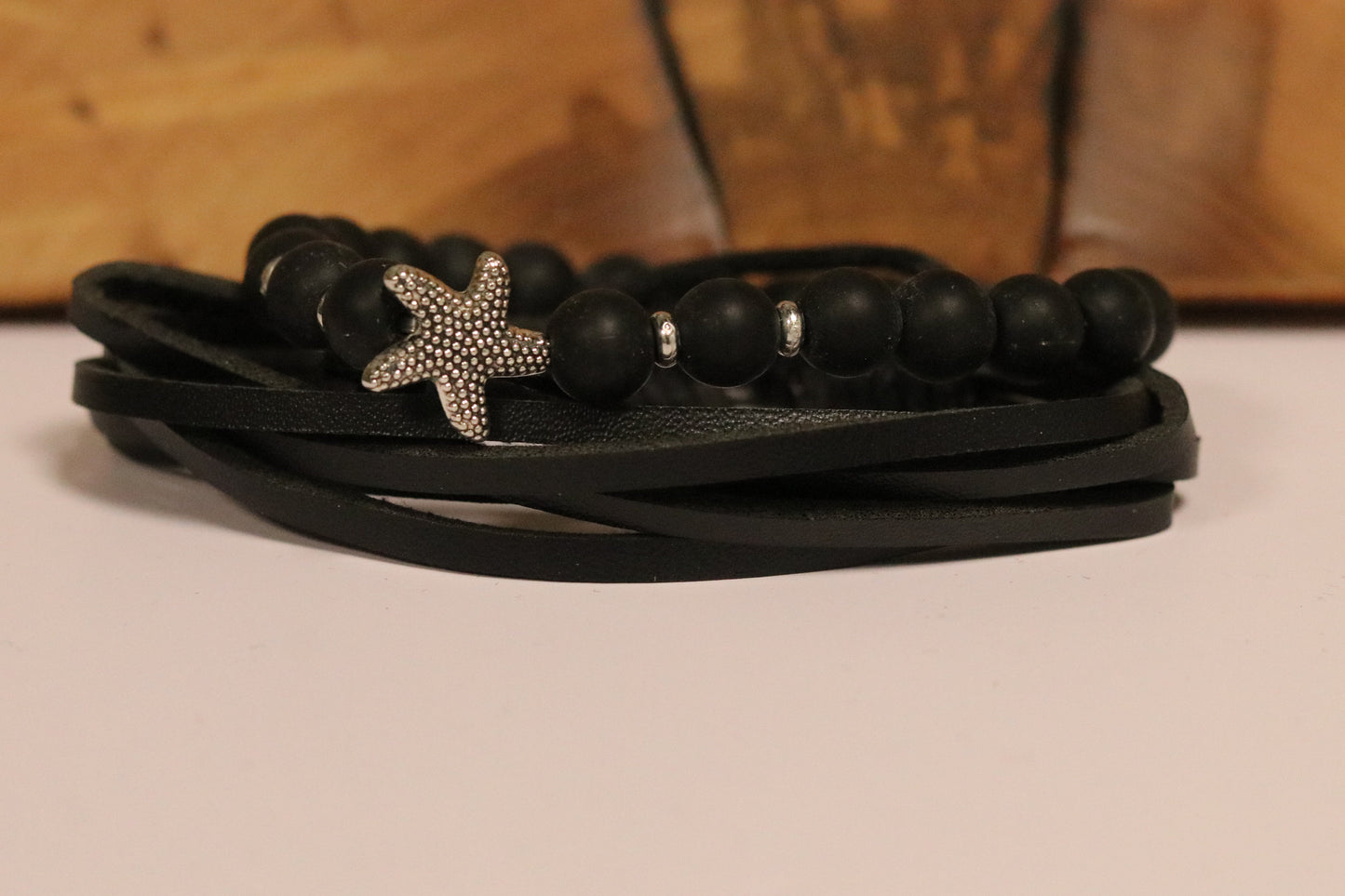 Leather Charm Bracelet – Adjustable Fit