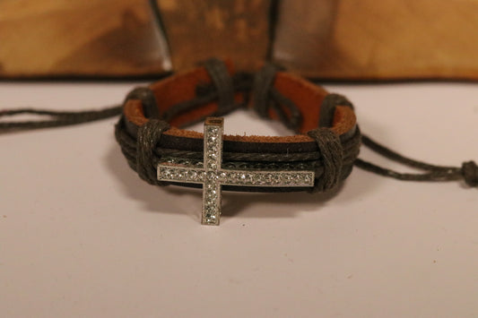 Leather Message Bracelets – Adjustable Fit